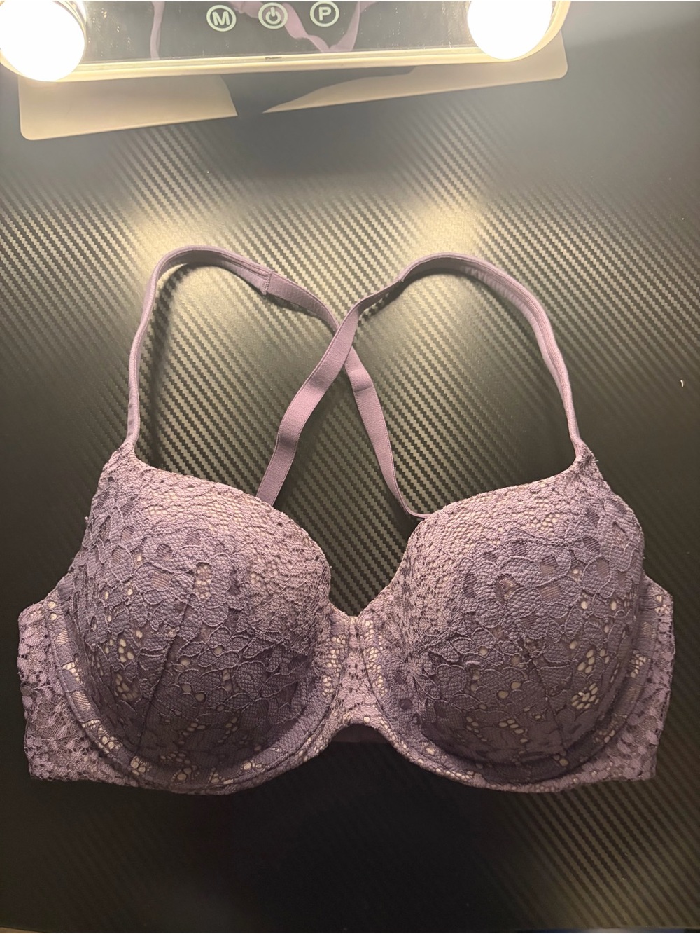 Purple Lace Underwire Bra - Women's Intimates